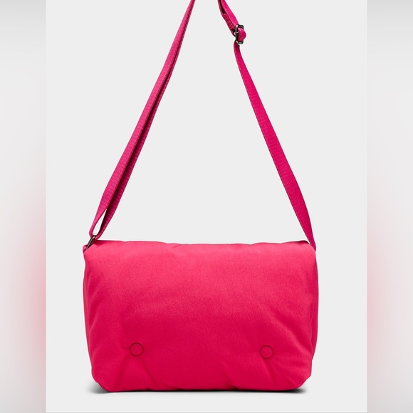 Simons Handbags - SIMONS pink padded messanger bag